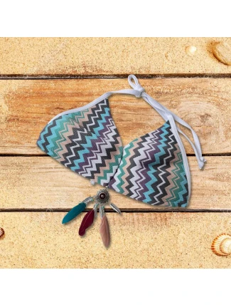 Vrchní díl plavek B8822 modrá-mix - Selmark