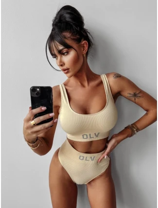 Dámská sada sportovního prádla 286159 sv. béžová - Ola Voga Dámská sada sportovního prádla 286159 sv. béžová - Ola Voga