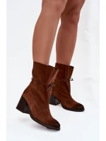 Boty na podpatku  model 220703 Step in style