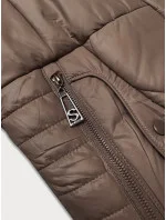 Hnědá dámská prošívaná bunda pro přechodné období S'West (B8302-14) Hnědá dámská prošívaná bunda pro přechodné období S'West (B8302-14)