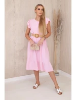 šaty s volánky světle růžová šaty s volánky světle růžová
