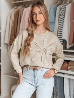 Dámská oversize halenka s květinou PETITKA light beige FashionStreet BY1388