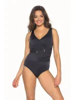 Dámské jednodílné plavky 48 black plus - AVA