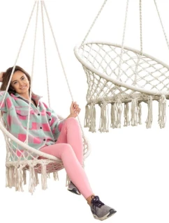 Závěsná sedačka 80x60 cm ECRU