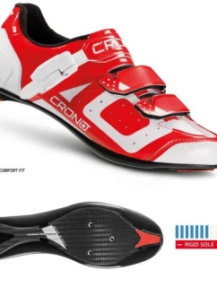 CRONO silniční obuv CR-3 červená 42 nylonová