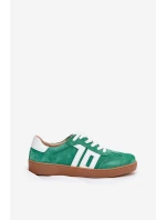 Tenisky Sportovní Obuv Semišová Zelená Vinceza 79517