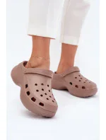 Dámské pěnové pantofle Big Star – tmavě béžové