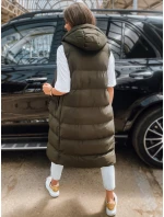 Dámská prošívaná vesta ELLA zelená FashionStreet TY3032