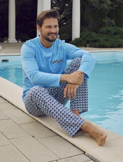 Italian Fashion Jaromir long length sp. barva:modrá/print