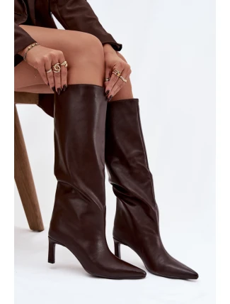 Kozačky na podpatku  model 221527 Step in style