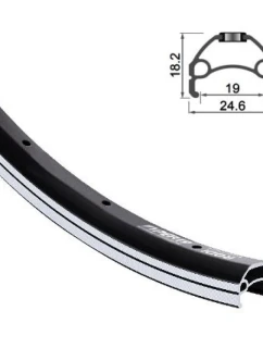 VIPER 26'' 559x19 černý ráfek s 36 otvory.