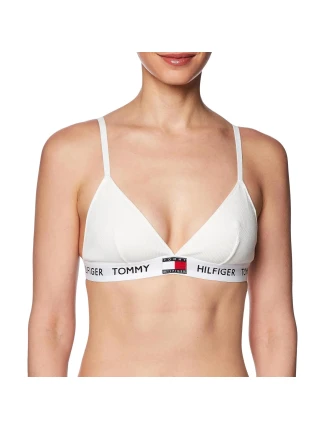 Dámská nevyztužená podprsenka 85 Triangle UW0UW04660-YBL - Tommy Hilfiger