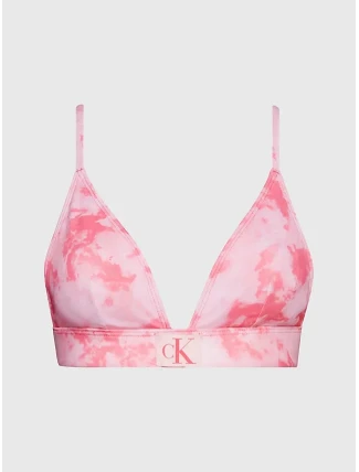 Dámská plavková podprsenka bikini KW0KW02121 OJV růžová - Calvin Klein