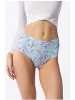 Dámské kalhotky Simple Maxi Sakura Světle modrá vzor - Julimex Dámské kalhotky Simple Maxi Sakura Světle modrá vzor - Julimex