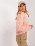 Dámský svetr AT SW 0146.10P broskev - FPrice