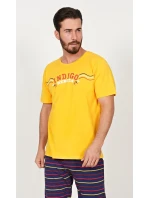 Pánské pyžamo kapri Indigo Pánské pyžamo kapri Indigo