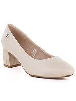 Sergio Leone béžové dámské lodičky na jehlovém podpatku PB404