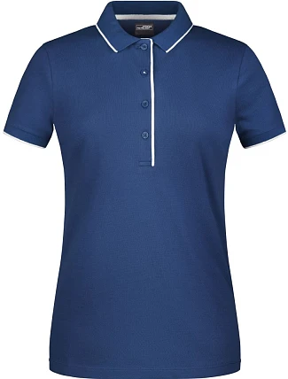 Daiber JN 727 Dámské piqué polo s kontrastní légou 02.0727 navy/white
