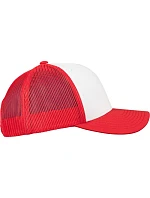 Flexfit 6606CF 6 panelová Trucker kšiltovka 55.06CF red/white/red
