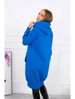 Chrpová dlouhá mikina s kapucí Chrpová dlouhá mikina s kapucí