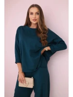 Bavlněná mikina kalhoty set námořní Bavlněná mikina kalhoty set námořní