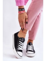 Dámské klasické tenisky černé a bílé Ecoma Dámské klasické tenisky černé a bílé Ecoma