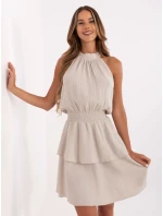 Šaty MI SK 92166.71P béžové Šaty MI SK 92166.71P béžové