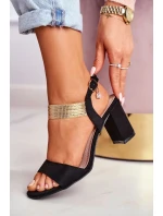 Dámské Sandály Na Podpatku Semišové Černé Enjoy Dámské Sandály Na Podpatku Semišové Černé Enjoy