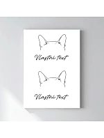 Personalizovaný magický fotoobraz v rámu - 50x70 - zvířecí ouška Personalizovaný magický fotoobraz v rámu - 50x70 - zvířecí ouška