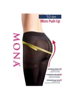 Punčochové kalhoty Mona Micro Push-Up 50 den 5-XL