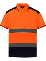 Yoko HVJ 220 Hi-Vis Piqué Polo 79.J220 hi vis orange/navy Yoko HVJ 220 Hi-Vis Piqué Polo 79.J220 hi vis orange/navy