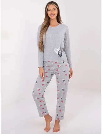 Pyžamo DU PI FP 009.84 šedé