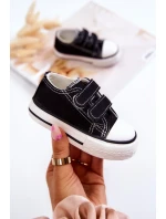 Dětské tenisky na suchý zip Černá Bernie