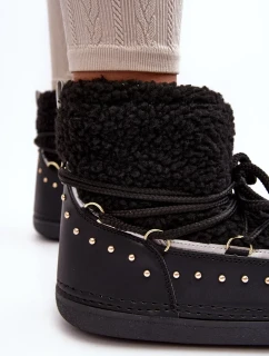 Dámské černé zateplené boty do sněhu Rohes