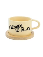 NEBUDU TO DĚLAT - žlutý hrníček makronka 200 ml