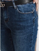 Dámské džínové kalhoty BEVINO tmavě modré FashionStreet UY2200 Dámské džínové kalhoty BEVINO tmavě modré FashionStreet UY2200