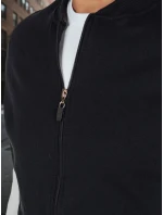 Pánská mikina na zip se stojáčkem černá FashionStreet BX5909