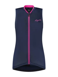 Rogelli dámské tričko bez rukávů ESSENTIAL modro-růžové XL