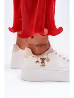 Dámské tenisky s ozdobou Bílé Celedria Dámské tenisky s ozdobou Bílé Celedria