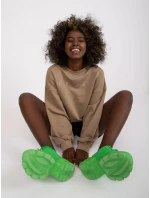 Dámská mikina EM BL U536/2.00 světle hnědá Dámská mikina EM BL U536/2.00 světle hnědá