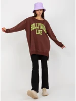 Mikina VI BL 3102.01P tmavě hnědá