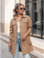 VERMONT dámský přechodový kabát s vázáním velbloudí barvy FashionStreet NY0580 VERMONT dámský přechodový kabát s vázáním velbloudí barvy FashionStreet NY0580