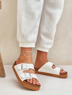 Klasické dámské pantofle Big Star LL274480 bílé