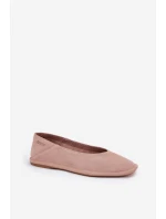 Semišové Dámské Baletky Big Star RR274081 Růžové