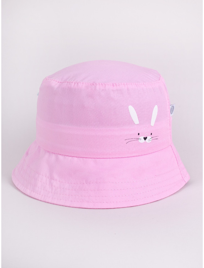 Yoclub Dívčí letní klobouk CKA-0265G-A110 Pink