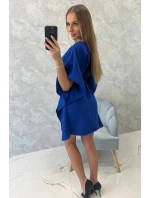 Nadměrné chrpově modré netopýří šaty