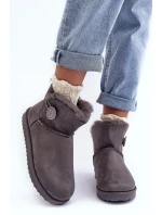 Ocieplené Dámské Sněžky Se Zdobením Šedá Siriol