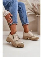 Dámské Polobotky Z Přírodní Kůže Béžové Maciejka 06177-04 Dámské Polobotky Z Přírodní Kůže Béžové Maciejka 06177-04