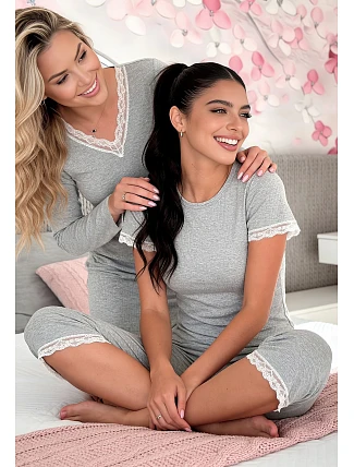 Pyžamo Donna Megi s 3/4 rukávy, velikosti S–XL