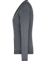 Daiber JN 660 Dámský pletený cardigan s výstřihem do V 02.0660 grey heather